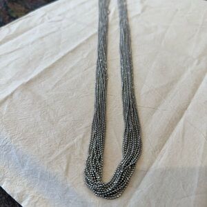 Chico’s Long Silver Coloured Necklace